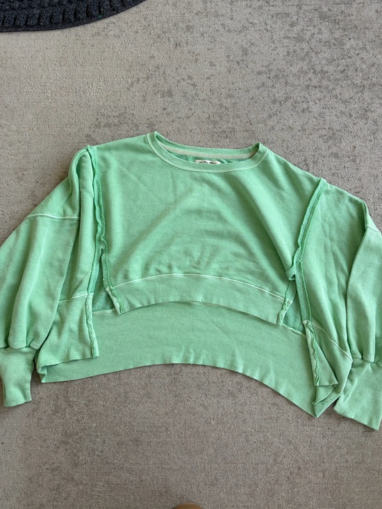 We The Free Tops - We the free Camden cropped sweatshirt fleece light green meadow NWOT top